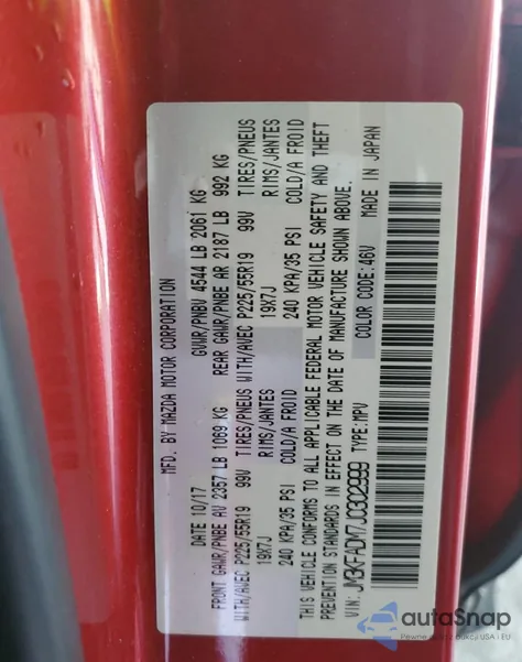 2018 Mazda Cx-5 Grand Touring from USA, damaged, VIN JM3KFADM7J0302999